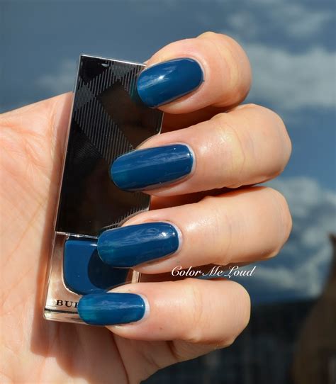 burberry teal blue nail polish|blue nail polish for girls.